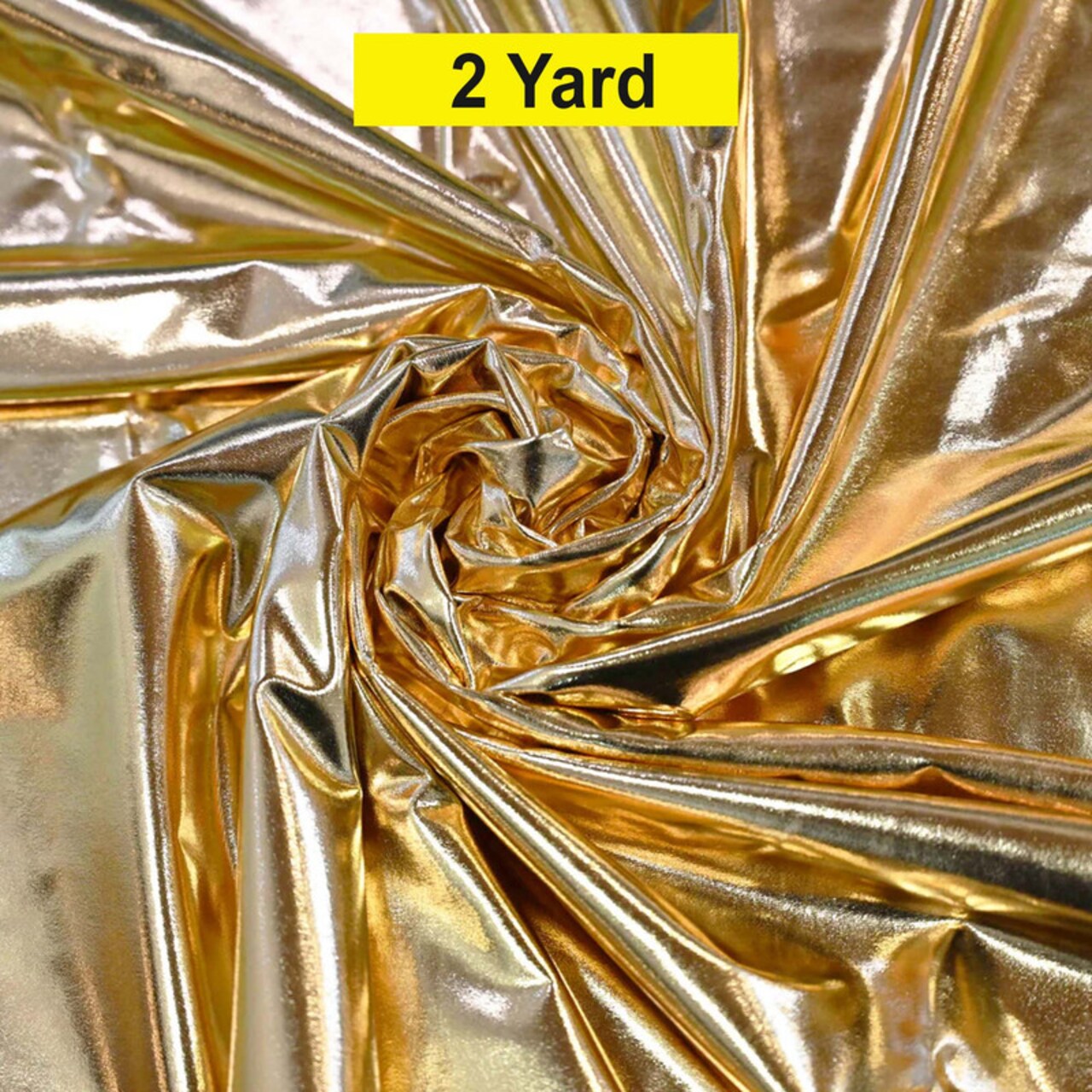 Metallic Foil Spandex Lame Stretch Fabric for Apparel and Costumes